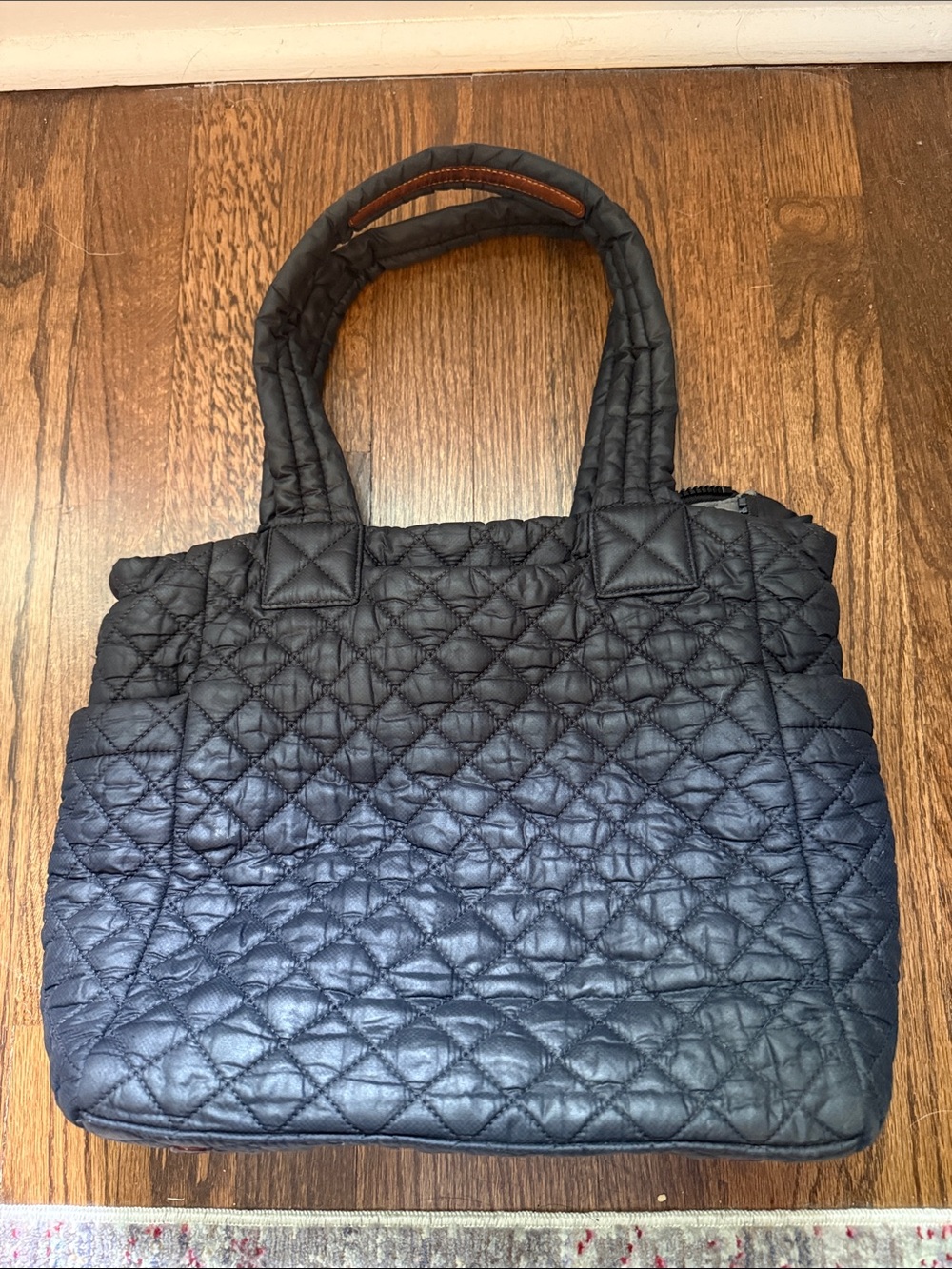 MZ Wallace Metro Quilted Tote Bag in Black - Lightweight Everyday Carry
